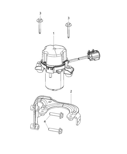 2020 Ram 2500 Pump, Vacuum Power Brake Diagram
