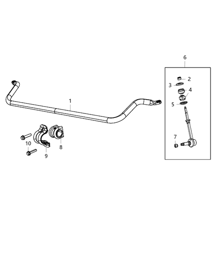 2016 Ram 2500 Front Stabilizer Bar Diagram 2