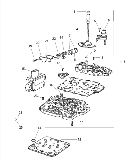 2004 Jeep Wrangler Valve Body Diagram