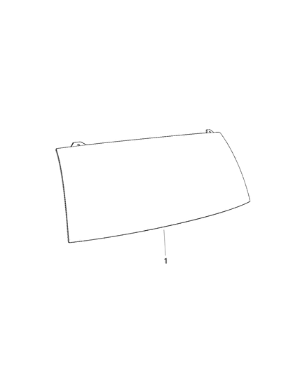 2014 Ram C/V Rear Window Insert Cargo Van Diagram