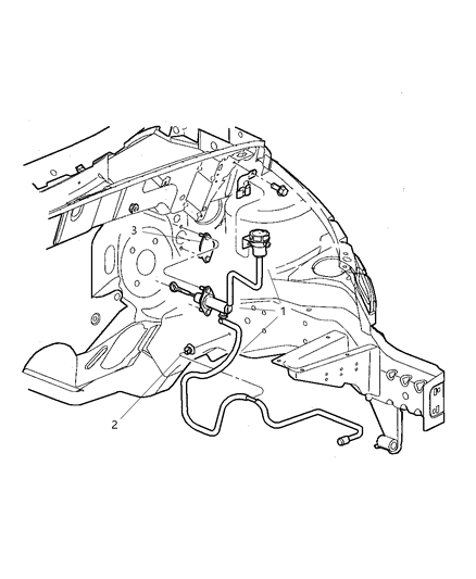 2001 Chrysler PT Cruiser Controls, Clutch Diagram 1