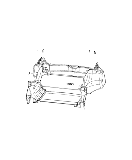 2018 Dodge Charger Lamps, Trunk Area Diagram