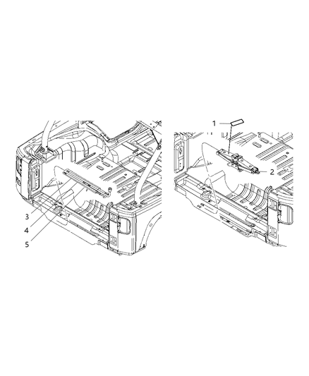 2010 Jeep Wrangler Jack & Storage Diagram