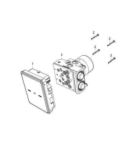 2019 Ram 3500 Cab Chassis Modules, Brake, Suspension & Steering Diagram 1