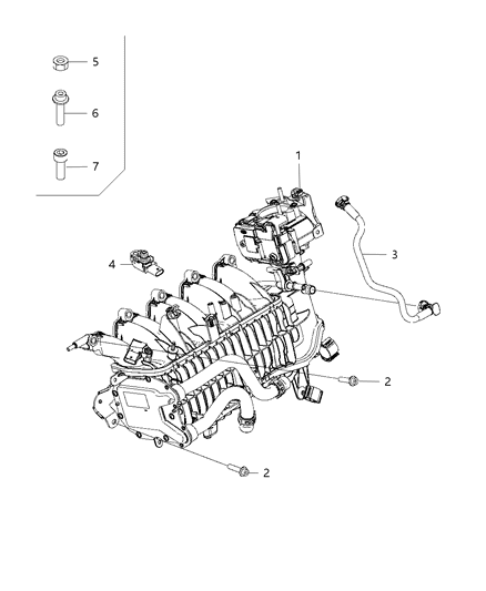 2019 Jeep Renegade Solenoid, Intake Manifold Feed Diagram