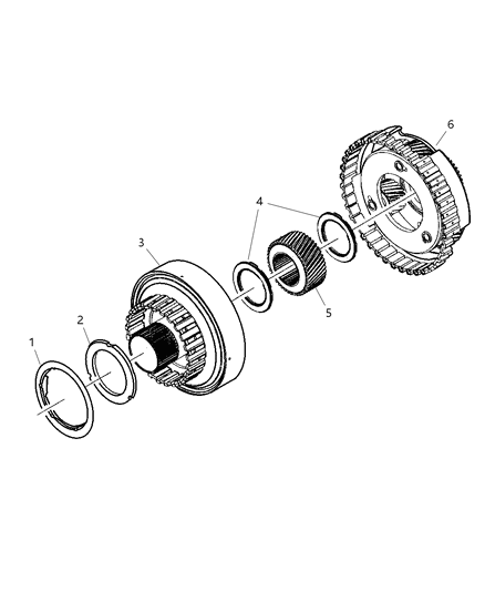 2007 Dodge Dakota Reaction / Annulus Gear Diagram