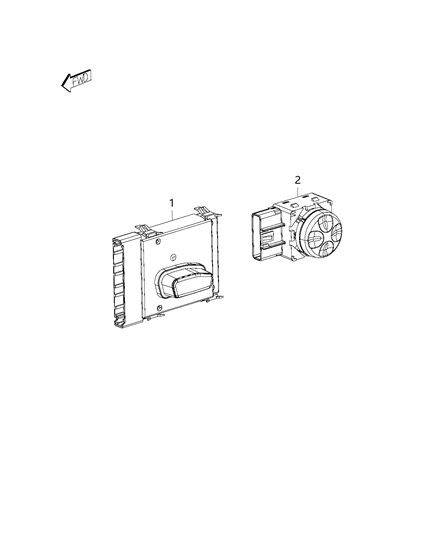 2015 Dodge Challenger Switches - Seats Diagram