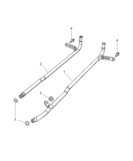 2015 Chrysler 300 Coolant Tubes Diagram