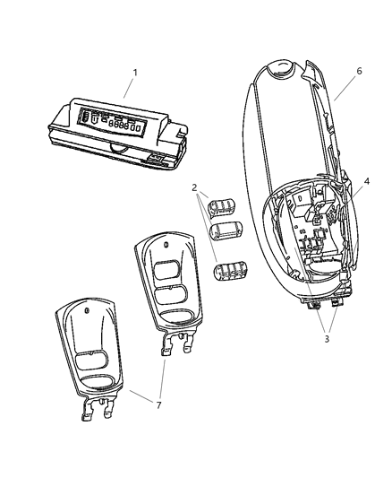 2004 Chrysler Town & Country Module-Electronic Diagram for 5016282AH