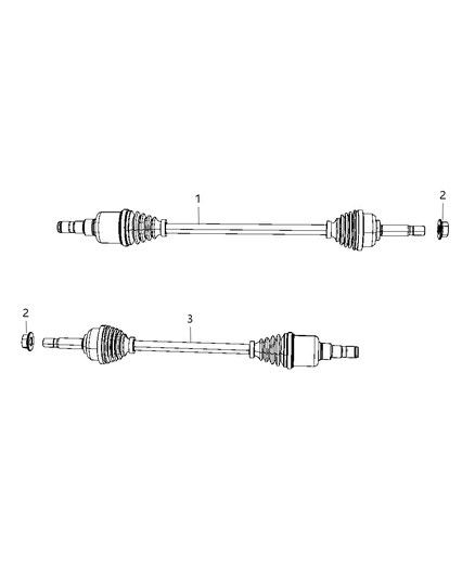 2015 Dodge Journey Shaft, Axle Diagram 2