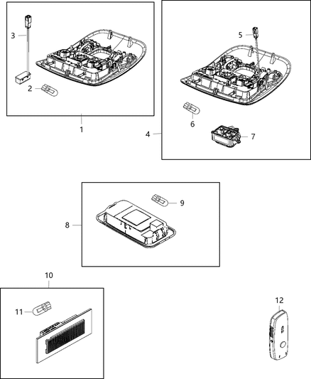 2018 Jeep Renegade Lamp-Overhead Diagram for 6RZ41MS7AA