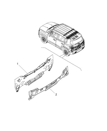 2015 Jeep Renegade Lower Liftgate Opening Diagram