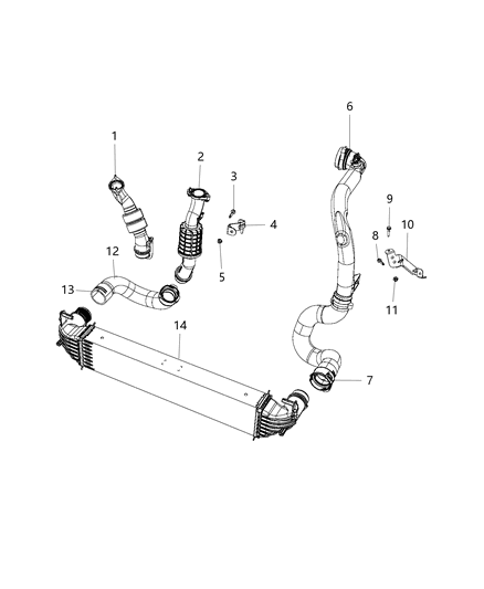 2016 Jeep Renegade Charge Air Cooler Diagram 2