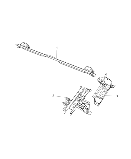 2014 Ram ProMaster 3500 Rear Reinforcement Diagram