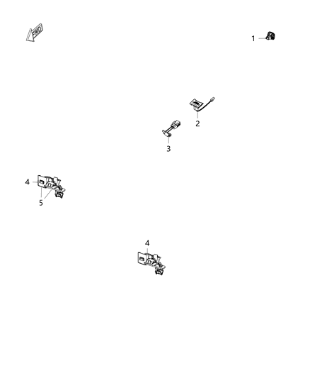 2017 Jeep Wrangler Lighting, Interior Diagram 1