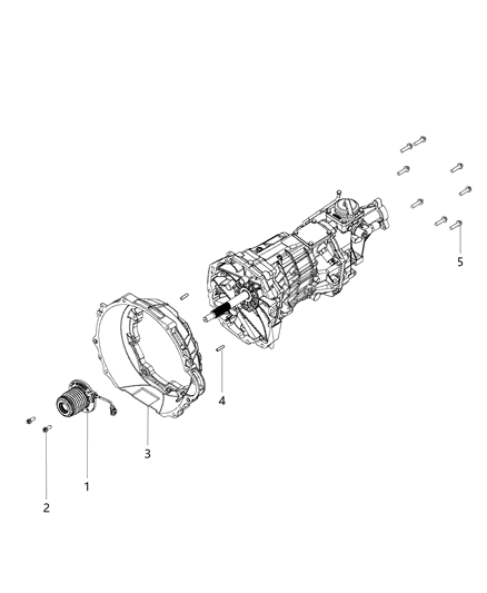 2017 Dodge Viper Housing - Clutch Diagram