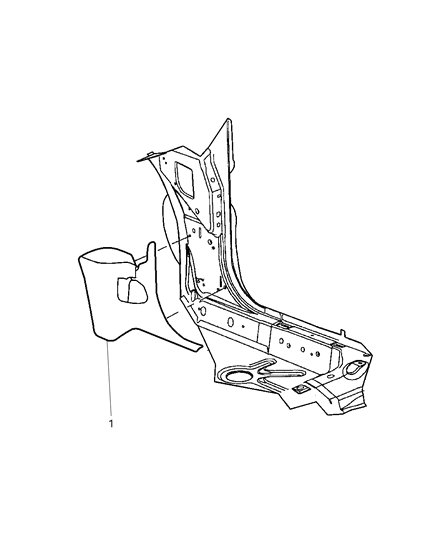 2003 Dodge Neon Panel-COWL Side Trim Diagram for PY77WL5AB