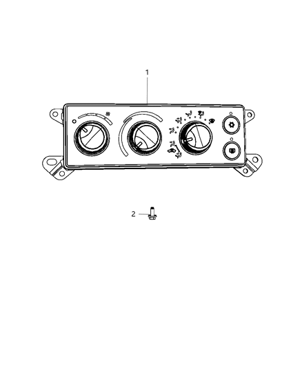 2008 Dodge Ram 3500 Switches Heating & A/C Diagram