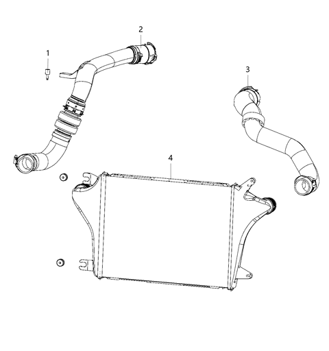 2021 Jeep Gladiator Charge Air Cooler Diagram