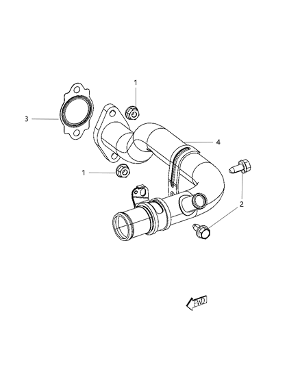 2015 Dodge Dart Coolant Tubes Diagram 2