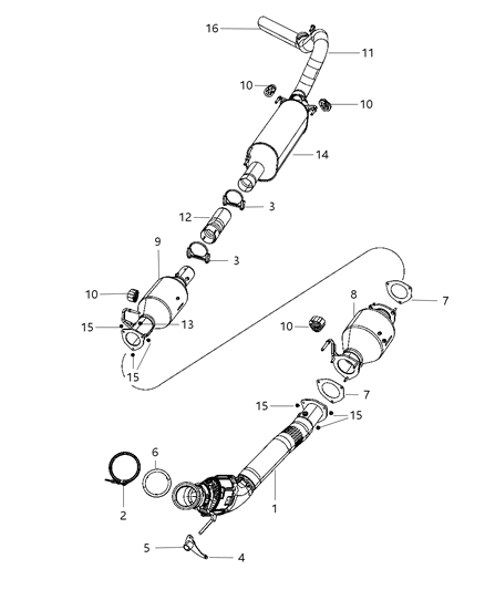 2011 Ram 2500 Exhaust System Diagram 2