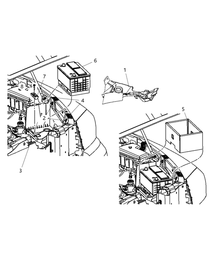 2011 Ram Dakota Battery-Storage Diagram for BBH65800AA