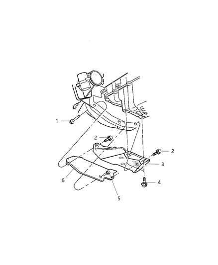 2004 Chrysler Sebring Sedan & Convertible Structural Collar Diagram 1