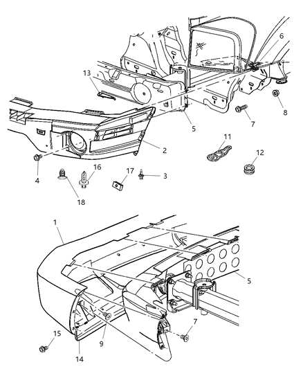 2005 Dodge Durango Hook-Tow Diagram for 52113439AA