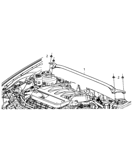 2013 Dodge Avenger Strut Tower Brace Diagram