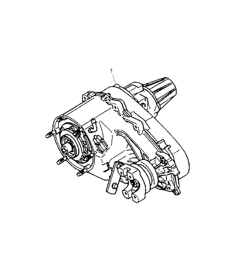 2004 Jeep Grand Cherokee Transfer Case Diagram for 52853114AA