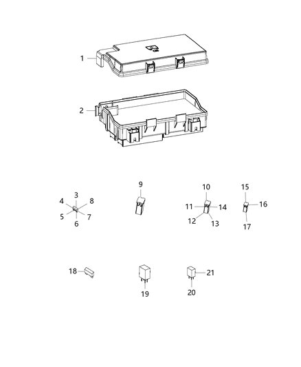 2017 Ram 2500 Power Distribution Center Diagram