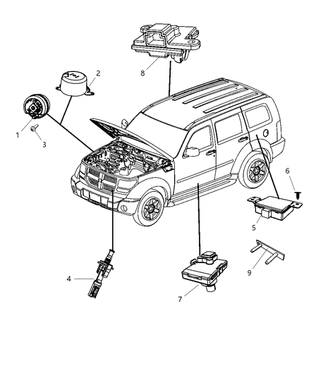 2011 Jeep Liberty Siren Alarm System Diagram