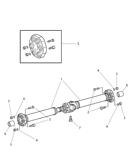 2006 Chrysler Crossfire Propeller Shaft Diagram