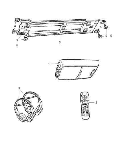 2009 Chrysler Aspen DVD & Video System Diagram