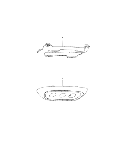 2019 Dodge Durango Bezel Rear Hvac Overhead Switch Diagram