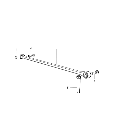 2019 Ram 2500 Track Bar, Rear Diagram