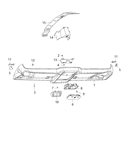 2015 Ram ProMaster 2500 Bracket Diagram for 68134205AA