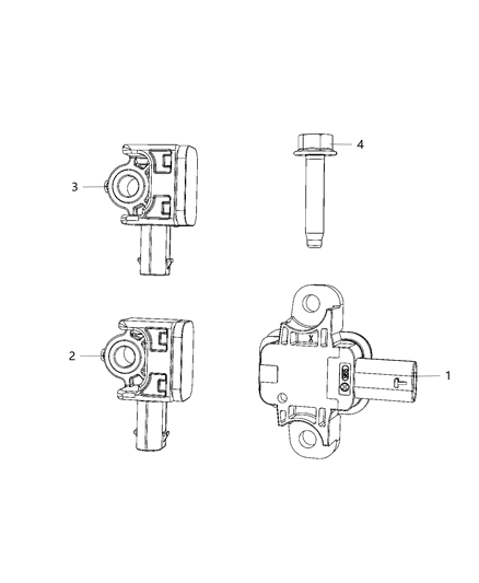 2021 Jeep Grand Cherokee Sensors - Body Diagram 3