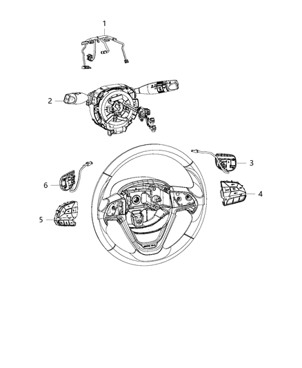 2016 Jeep Cherokee Switch-Radio Control Diagram for 5RQ11LC5AB