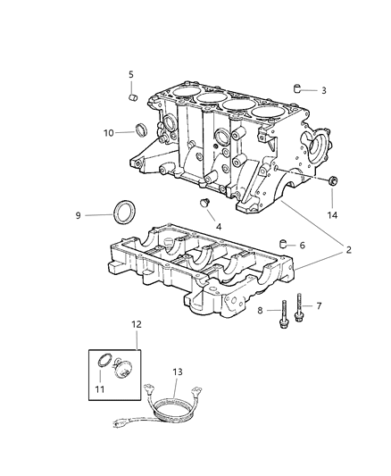 1997 Dodge Grand Caravan Cylinder Block Diagram 1