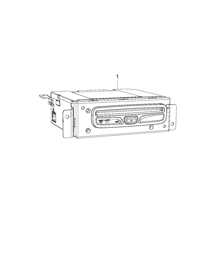 2014 Ram 2500 CD/DVD Players Diagram