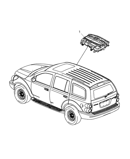 2008 Dodge Durango Modules Overhead Diagram