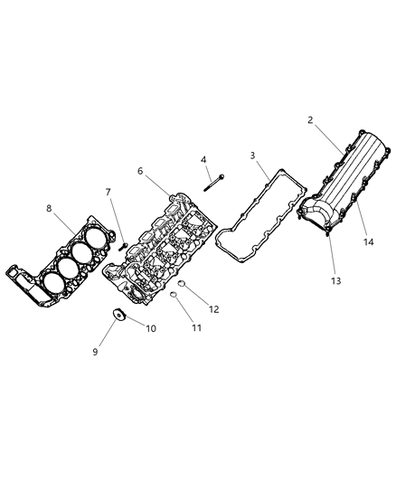 2005 Jeep Grand Cherokee Cylinder Head Diagram 2