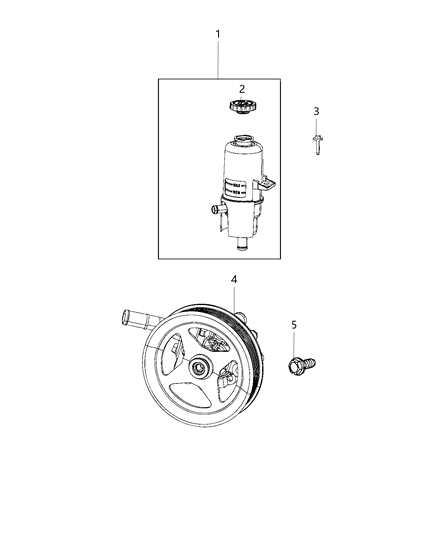 2020 Ram 3500 Power Steering Pump & Reservoir Diagram