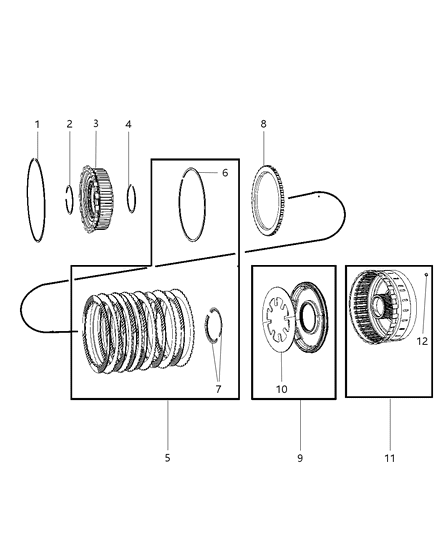 2013 Ram 1500 Low / Reverse Clutch Diagram