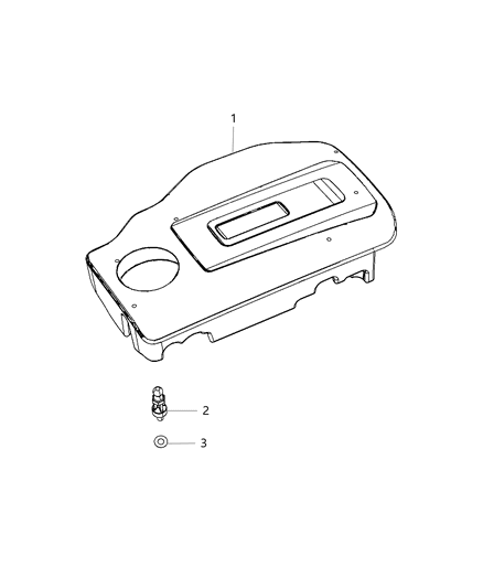 2018 Jeep Cherokee Engine Cover & Related Parts Diagram 2