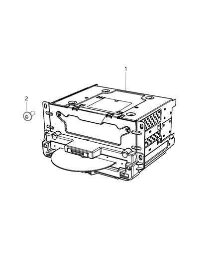 2015 Dodge Journey Radio-Multi Media Diagram for 68209666AA