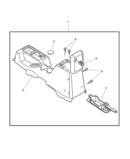 2000 Jeep Wrangler Console Diagram