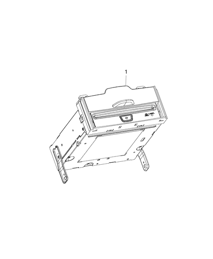 2015 Jeep Cherokee CD/DVD Players Diagram