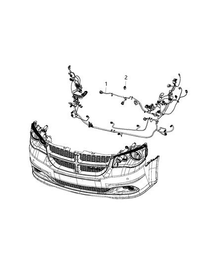 2020 Dodge Grand Caravan Wiring-HEADLAMP Diagram for 68210612AC